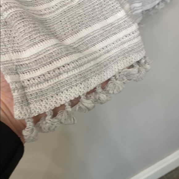 Madewell grey striped pop over sweater size M/L - Picture 11 of 14